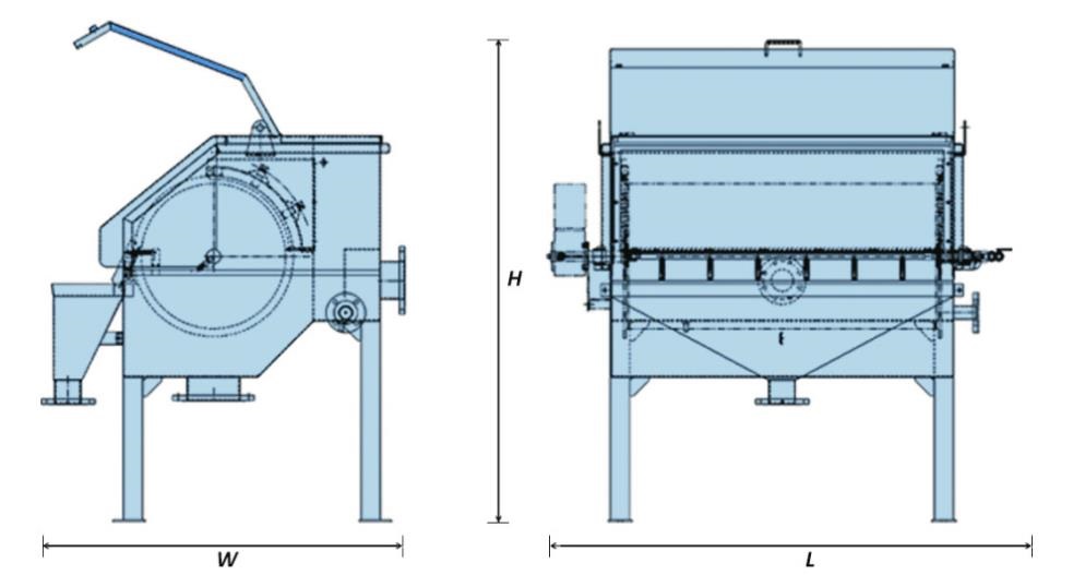 Externally fed rotary drum screen for sludge dewatering