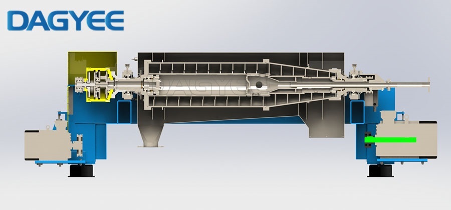 automatic horizontal decanter centrifuge for solid liquid separation