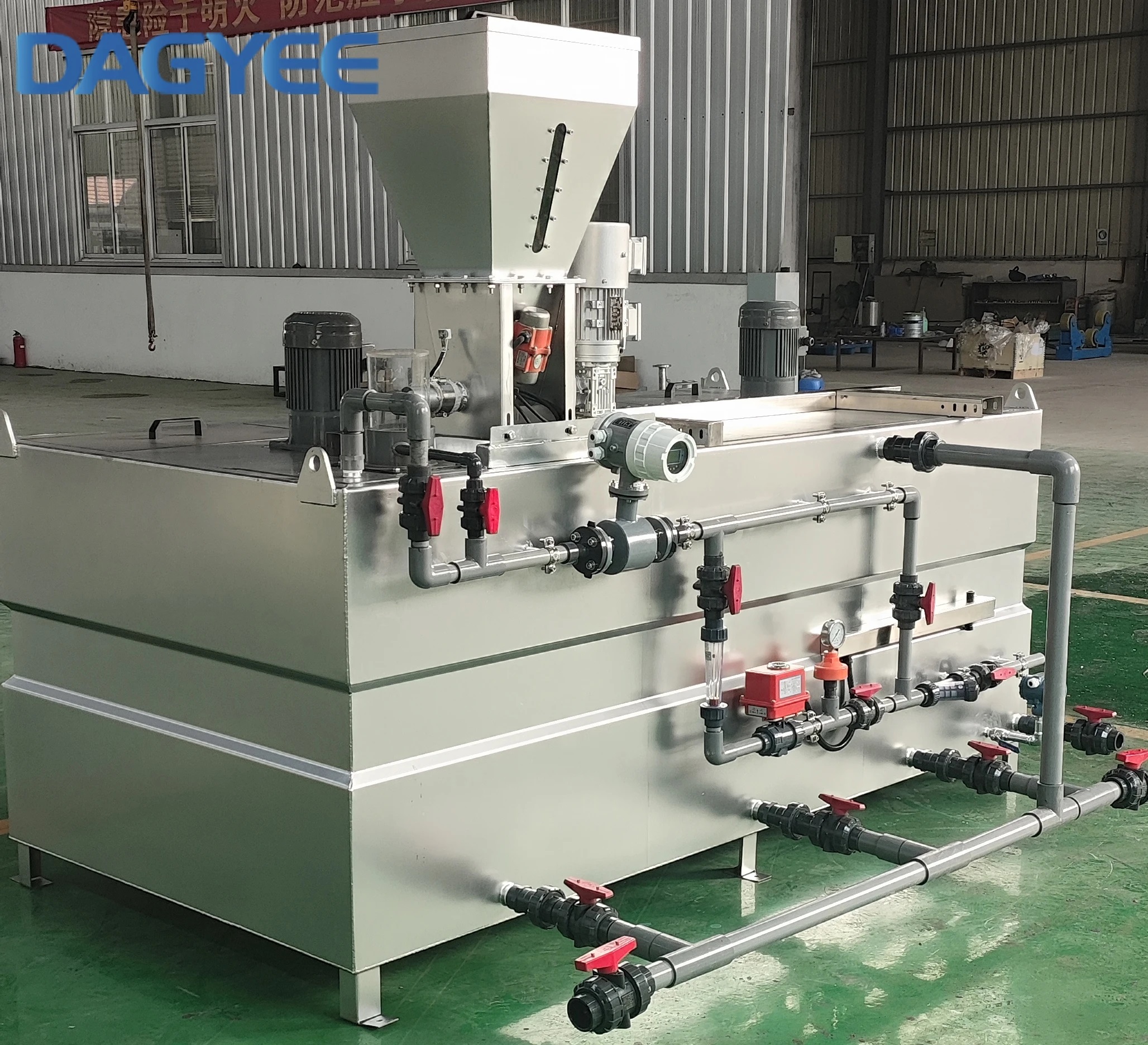 liquid polymer preparation unit for effluent treatment plant