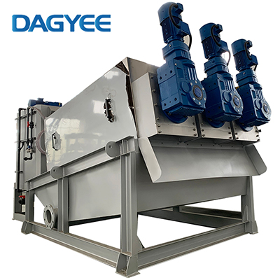 screw press sludge dewatering equipment for wastewater treatment