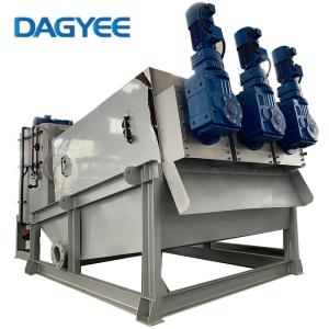 Low Maintenance 5-15m³/h Super Duplex Stainless Steel 316L Sludge Screw Dewatering Machine