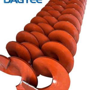 Customizable Shaftless Screw Flight for Sewage Treatment Plants - Flexible Design