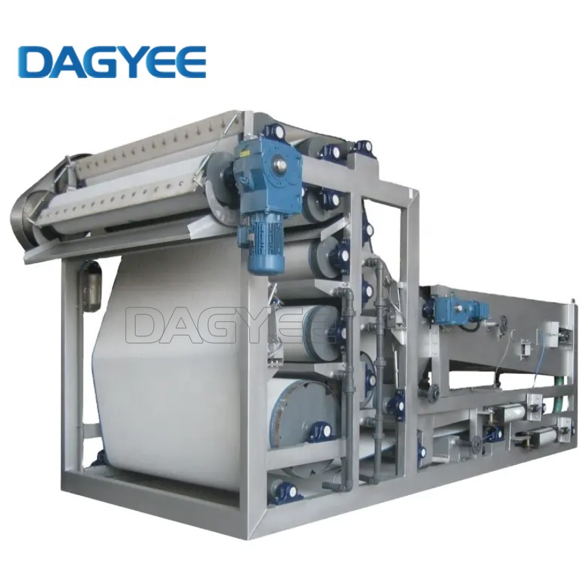 Dual-Stage Belt Filter Press for High-Solid Sludge Processing