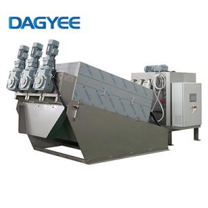 Energy-Efficient Stainless Steel Screw Type Sludge Dewatering Press