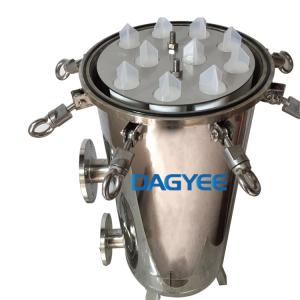 Stainless Steel Bag Filter Housing with Multi-Bag Capacity for Industrial Water Treatment